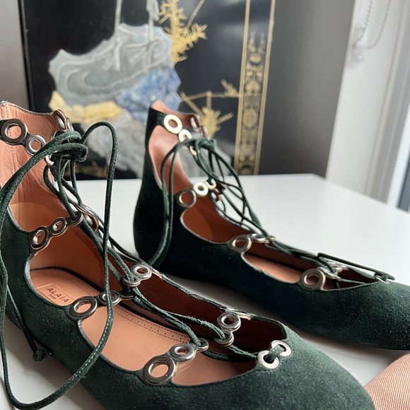 Alaia flats, dark green - Picture 3 of 7